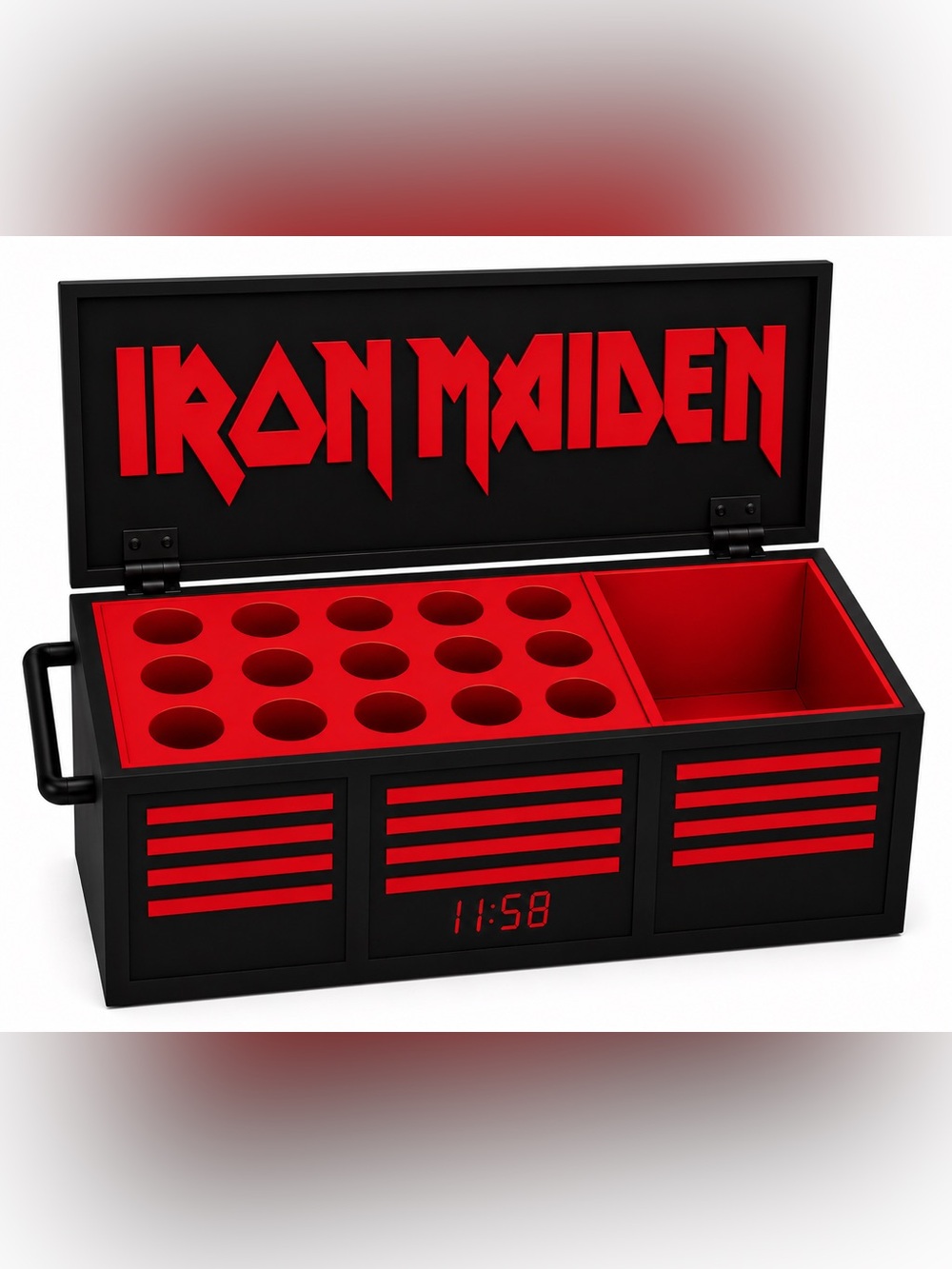 Iron Maiden Mini Toolbox Pen And Trinket Holder Desk Top Organizer